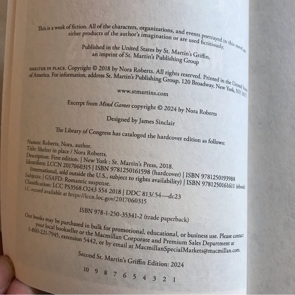 Shelter in Place Paperback Book by Nora Roberts - Picture 6 of 6